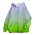 thumbnail image 5 of NMMUED Oversized Hoodies for Women, Workout Hoodie, Full Zip Hoodies for Women, Jackets for Women, Travel Jacket, Green XL, 5 of 5