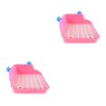 thumbnail image 1 of Billuyoard Rabbit Toilet Box Tray Pets Hamster Pig Potty  Trainer Guinea Indoor Rosa 2piezas, 1 of 1