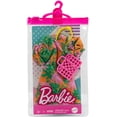 thumbnail image 3 of Barbie Fashion Pack, Clothing Set with Tropical Off-the-Shoulder Dress & Accessories for Dolls, 3 of 3