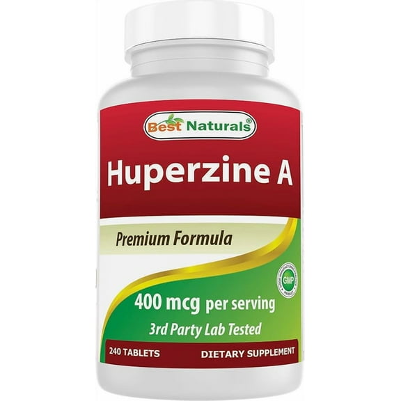 Best Naturals Huperzine A 400 mcg Per Serving- 240 Tablets, Gluten Free and Non-GMO