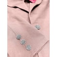 thumbnail image 2 of OrlyCollection Womens Peplum Blazer with Silver Buttons High Low Jacket (Peach, 2X), 2 of 3