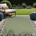 thumbnail image 2 of Beverly Rug Outdoor / Indoor Area Rugs Patio Porch Garden Carpet Bordered / Green 10x14, 2 of 9