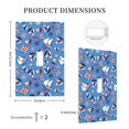 thumbnail image 3 of KLL Colorful Sailing Ship Pattern Electrical Outlet Covers, 3" x 5" 1 Pack Electric Receptacle Plug Covers for Decorator Receptacle Outlet & Switch-Style T, 3 of 6