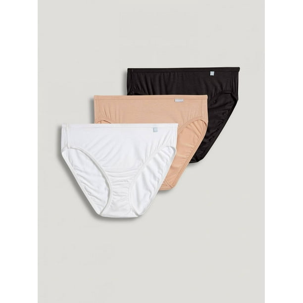 Jockey Jockey Women's Supersoft French Cut Briefs 3 Pack, Black
