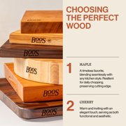 John Boos RA-Board Reversible Wood Cutting Board, 18 x 12 x 2 1/4, Maple