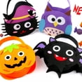 thumbnail image 6 of 2 Pcs Trick or Treat Bags Halloween Candy Buckets DIY Non-woven Goody Basket for Toddlers Kids Girls Boys Pumpkins Ghost Skeleton Cat, 6 of 7