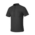 thumbnail image 5 of Fengqque Men's Henley Shirts Casual Short Sleeve Work Business Solid Color Button T-Shirt with Pocket Black XL(XL), 5 of 9