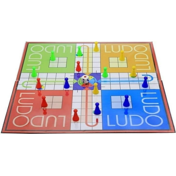 Ludo & Snake & Ladder Deluxe Board Game | Ludo Game | Saap Seedhi | Travel Board Game | Family Game | Fun Game | Multicolor