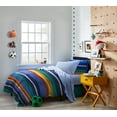 thumbnail image 7 of Saturday Park Vintage Stripe 100% Organic Cotton Kids' Duvet Cover & Sham Set, Multicolor, Duvet Sets, 7 of 7