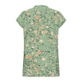 thumbnail image 5 of Otvok Women's Printed Short Sleeved Blouses V-Neck T-Shirt Pullover Casual Fashionable Top, 5 of 6