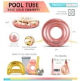 thumbnail image 5 of CoTa Global Inflatable Pool Float Tube Confetti Premium Swim Ring Heavy Duty Vinyl Flotation Floats Toy for The Beach, Party, Vacation, UV Resistant - Pool Party, 5 of 7