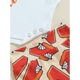 thumbnail image 5 of Newborn Baby Girl Halloween Outfit Pumpkin Short Sleeve Romper +Pumpkin Shorts +Headband Set Cute Halloween Clothes, 5 of 7