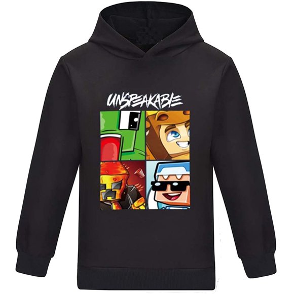 Kids Unspeakable Funny YouTube Gamer Pullover Hoodies for Boys and Girls Tees Tops Hoody T-Shirt