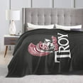 thumbnail image 4 of Troy University Logo Fleece Blanket, Very Soft Microfiber Flannel Blanket for Couch Warm and Cozy for All Seasons, 4 of 6