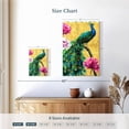 thumbnail image 4 of Elephant Stock Peacock Wall Art - Vertical Canvas Wall Art - Living Room Wall Decor - Animal Canvas - Yellow And Blue Decor By Adriana Cristea - 16" x 24", 4 of 8