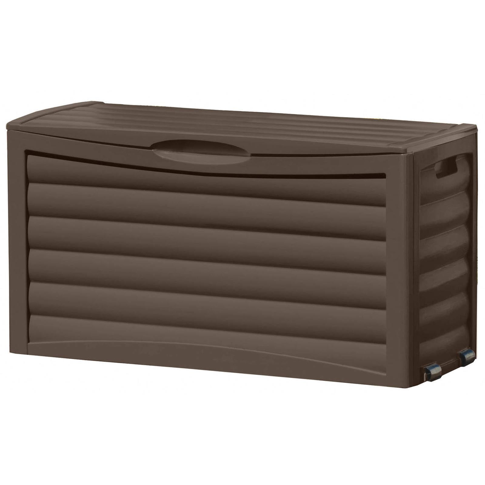 Suncast 63 Gallon Mocha Resin Deck Box with Rollers DB6300B by Suncast