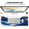 thumbnail image 2 of Oriental Watercolor Blue Mountain & Golden Line Gaming Mouse Pad 31.5x11.8 Inch Large Mouse Mat Extended Desk Mat NonSlip Laptop Computer Keyboard Mouse Pad for Office & Home, 2 of 5