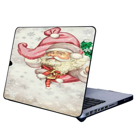 Compatible with MacBook Air 13.3 Inch A1466 Phone Case, Retro-Christmas-Vinatge-Santa-20 Case Silicone Protective for Teen Girl Boy Case for MacBook Air 13.3 Inch A1466