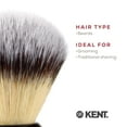 thumbnail image 6 of Kent BLK4S Shaving Brush with Ultra-Soft Silvertext Synthetic Bristles and Black Resin Handle to use with Shave Cream or Soap for a Perfect Lather. Luxury Shaving Since 1777, Made in England, 6 of 6