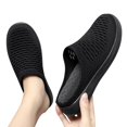 thumbnail image 4 of Women's Slip Ons Open Back Shoes Closed Toe Slides Breathable Arch Support Slippers Comfort Walking Shoes, 4 of 7