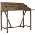 thumbnail image 2 of SAFAVIEH Wyatt Industrial Rustic Writing Desk w/ Pull Out, Oak, 2 of 7