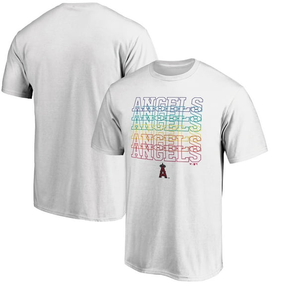 Men's White Los Angeles Angels City Pride T-Shirt