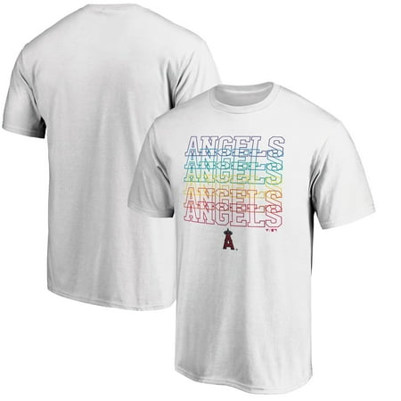 Men s White Los Angeles Angels City Pride T-Shirt
