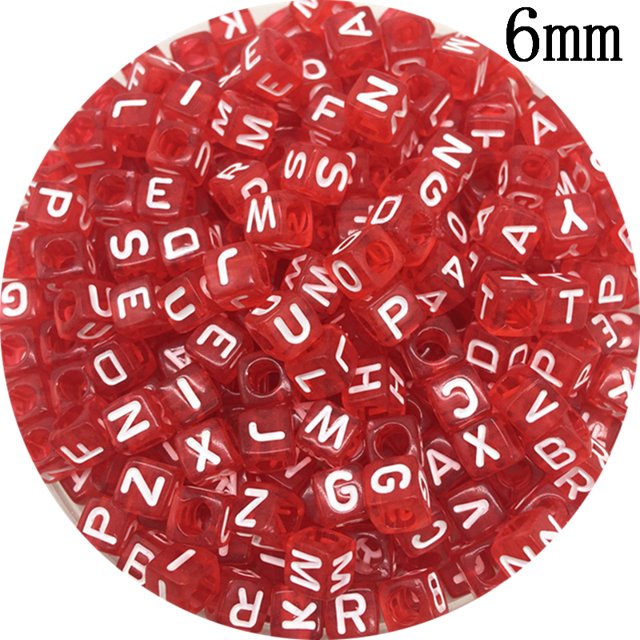 5mm 6mm 7mm Mixed Letter Beads Oval /Square Shape Alphabet Beads For Jewelry Making DIY Charms Bracelet Necklace Accessories