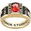 Order Now for 2025 Graduation, Freestyle Women's Yellow Celebrium Classic Deco Class Ring, Personalized, High School or College Graduation