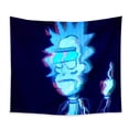 thumbnail image 1 of Tapiz fluorescente Rickks Morty's Room Aesthetic 150x150 cm, 1 of 3