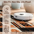 thumbnail image 6 of Design&I 6'x9' Washable Area Rug Sleek Flatweave Pet Friendly Orange Black Court Scoreboard Design Retro Sport Theme with Playbook Graphics for Queen Size Bedroom, Under Bed, 6 of 7