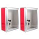 thumbnail image 1 of 2 buzones de pared metálicos con cerradura, transparentes, para oficina y hogar, 1 of 7