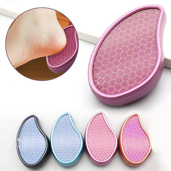 Happy Date Bare August Glass Foot File Callus Remover for Feet - Heel Scraper & in Shower Foot Scrubber Dead Skin Remover - Pedicure Foot Buffer for Soft Feet