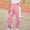 Pink, variant on Girls Casual Pull On Cotton Pants Elastic Waist Straight Leg Gray for Big Girls,Size 12 T