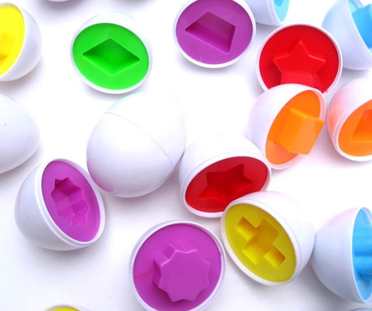 Board No More! Educational Matching Shape And Color Eggs Game