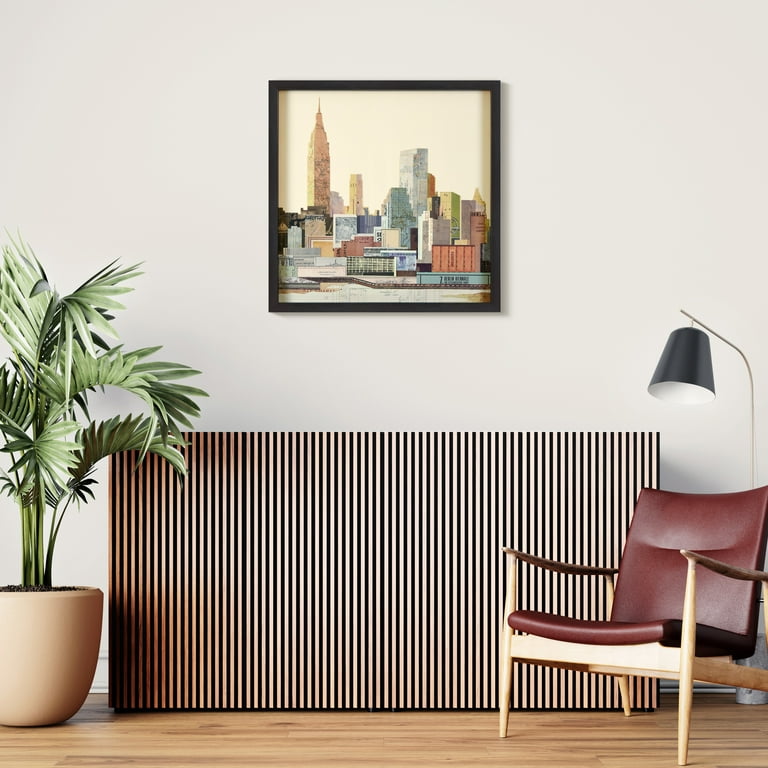 Free Shipping! Empire Art New York City Skyline 3D Collage Framed
