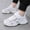 Z-118WE, variant on ZHOGXU Big Girls Boys Sneakers Soft Sole Non Slip Mesh Solid Color Comfortable Breathable Casual Sports Shoes For Outdoor Activities White 4.5-5 Years
