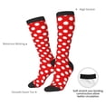 thumbnail image 5 of Knee High Socks for Women Polka Dot Red Long Tube Sock Uniform Socks, 5 of 7