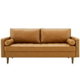 thumbnail image 5 of Valour Upholstered Faux Leather Sofa-EEI-3765-TAN, 5 of 9