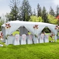 thumbnail image 4 of Yeshouse Carpa plegable de 3 x 6 m con ventanas de polietileno, bolsa con ruedas, paredes laterales extraíbles, refugio impermeable para fiestas, jardines, eventos y bodas, 4 of 10