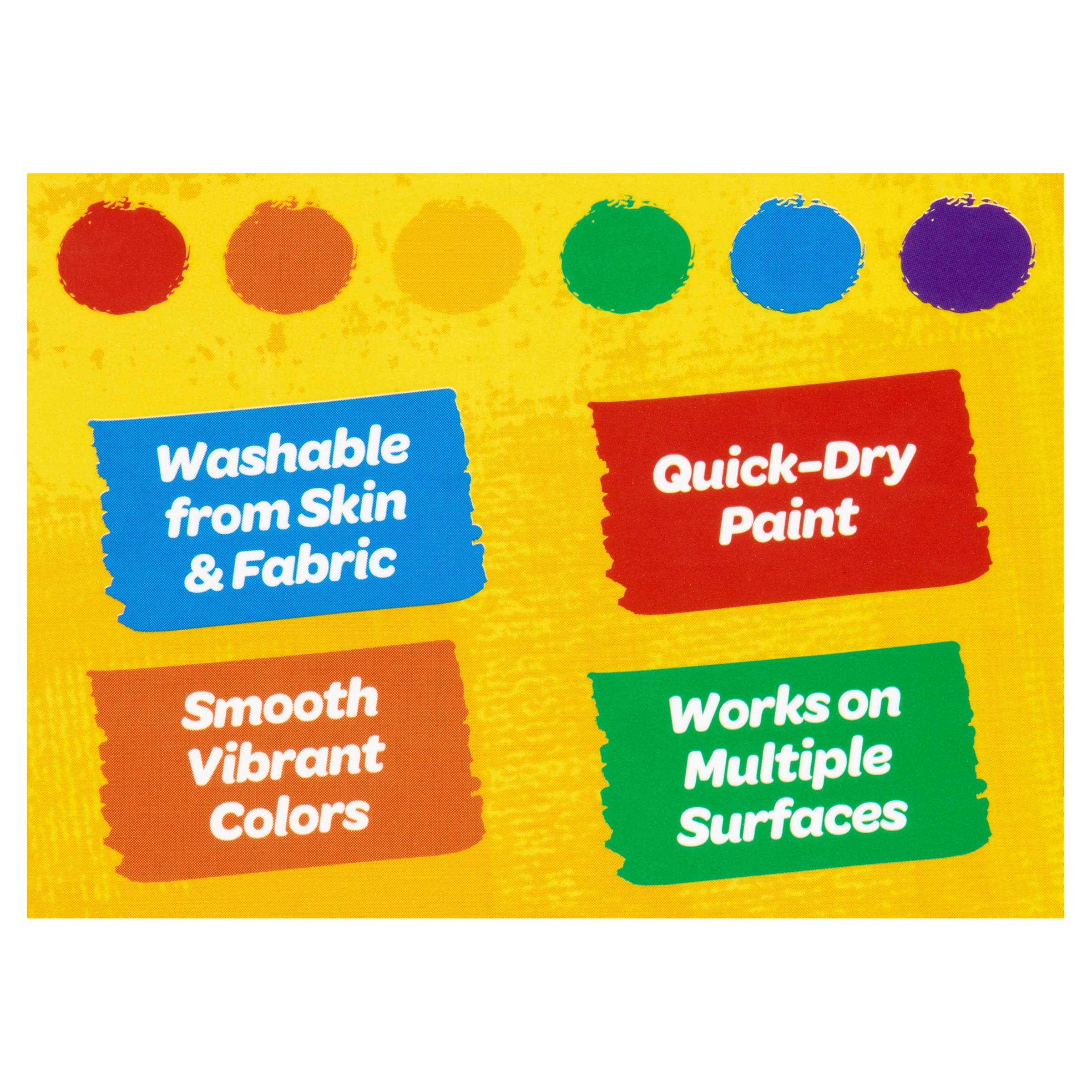 Crayola Washable Paint Sticks, 6 Per Pack, 3 Packs (BIN546207-3)