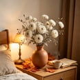 thumbnail image 6 of Fall Tone Artificial Chrysanthemum, Multi Color Dried Style Faux Flower Sprigs, Rustic Long Stems Floral Picks For Vase Home Table Decor, 6 of 6