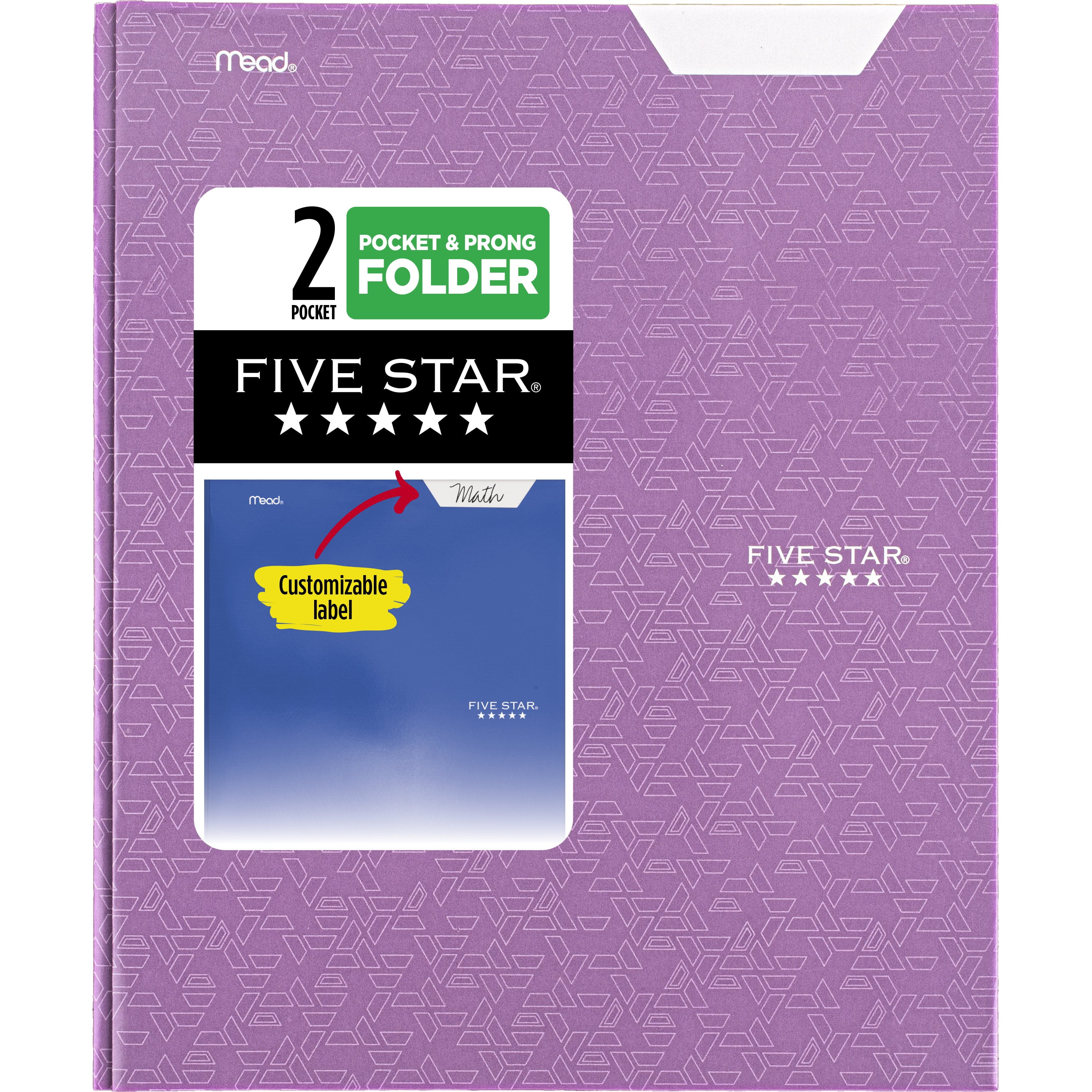 Five Star Pocket and Prong Paper Folder, Sedona Orange (340020H