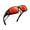 01-Black Frame/Orange Lens, variant on Over Glasses Sunglasses, Wrap Around Polarized Sunglasses