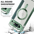 thumbnail image 6 of Dteck Magnetic for Google Pixel 9 Pro XL Case 2024, Compatible with MagSafe, Full Body Flip Folio Wallet Case with FID Blocking Card Slot, Anti-Scratch Clear Back Cover for Pixel 9 Pro XL,Deep Green, 6 of 6