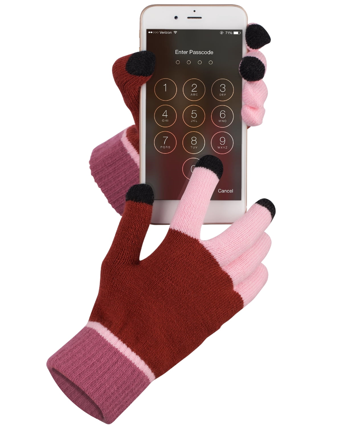 Fosmon Unisex Touch Screen Winter Gloves with Three Conductive