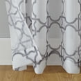 thumbnail image 3 of No. 918 Powell Trellis Sheer Grommet Curtain Panel, 59"x84", Gray, 3 of 7