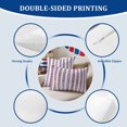thumbnail image 2 of 2 Pack Outdoor Waterproof Throw Pillow Covers,July 4th American Star Stripe Decorative Square Patio Pillowcases for Chair Couch Sofa 16x16in, 2 of 9