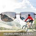 thumbnail image 3 of Gafas de sol deportivas JIM HALO Polarized TR90 sin montura para hombre y mujer, 3 of 9