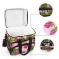 thumbnail image 4 of Cute Raspberry Floral Insulated Lunch Bag 15L Cooler Box for Women Men Work Camping Beach Travel, 4 of 7